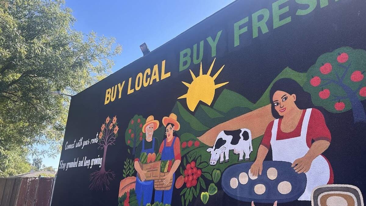 A mural outside Del Monte Super Market, which opened at the beginning of August 2026. A mural outside Del Monte Super Market, which opened at the beginning of August 2026.